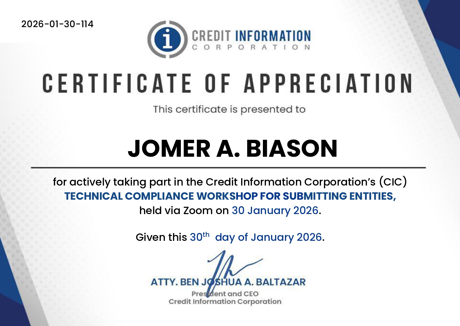 Technical Compliance